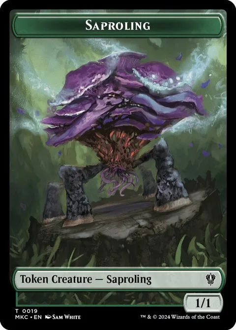 Saproling Token (G 1/1) // Morph Token (C 2/2)