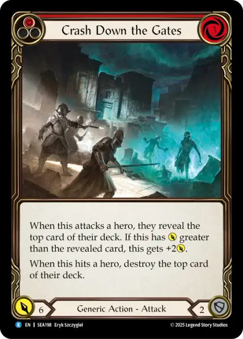 Crash Down the Gates (Red)