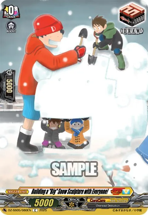 Building a ""Big"" Snow Sculpture with Everyone! [D-Format]