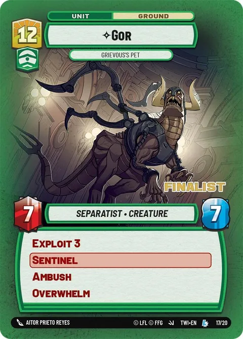 Gor, Grievous's Pet