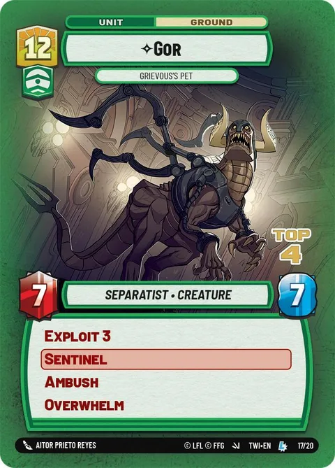 Gor, Grievous's Pet