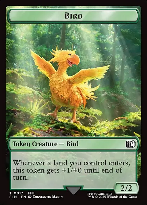 Bird Token (G 2/2) // Wizard Token (B 0/1)