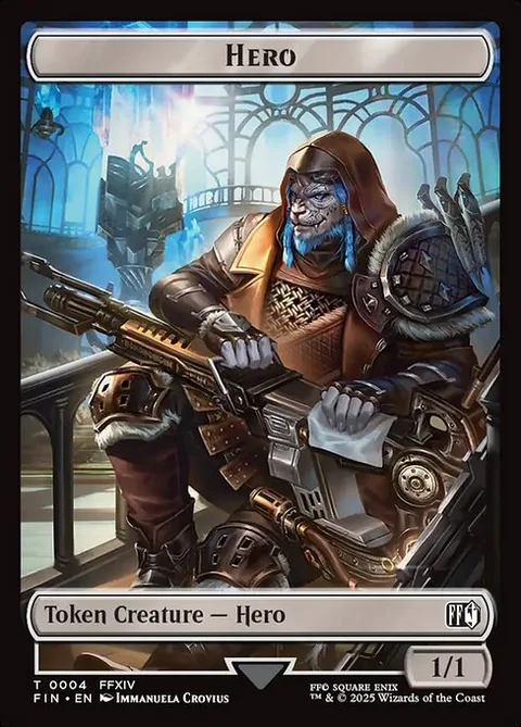 Hero Token (W 1/1) // Bird Token (U 1/1 Flying, Vigilance)