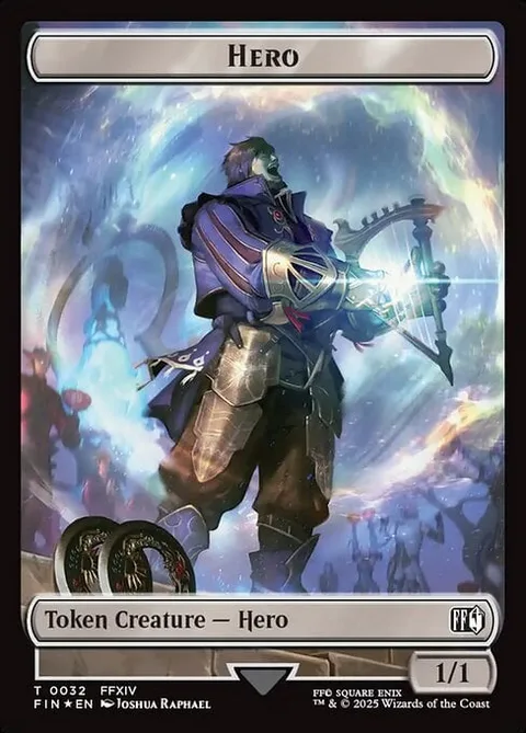 Hero Token (W 1/1) // Human Soldier Token (W 1/1)