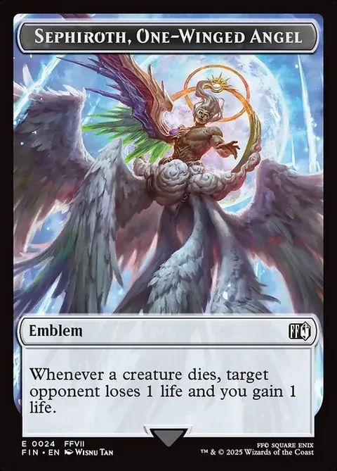 Sephiroth, One-Winged Angel Emblem // Robot Warrior Token (UA 3/3)
