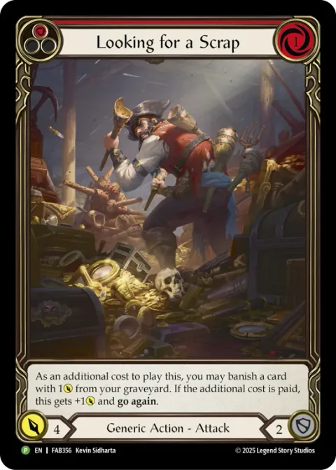 Looking for a Scrap (Red)