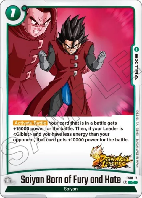 Saiyan Born of Fury and Hate (FS10-17) [Fusion World]