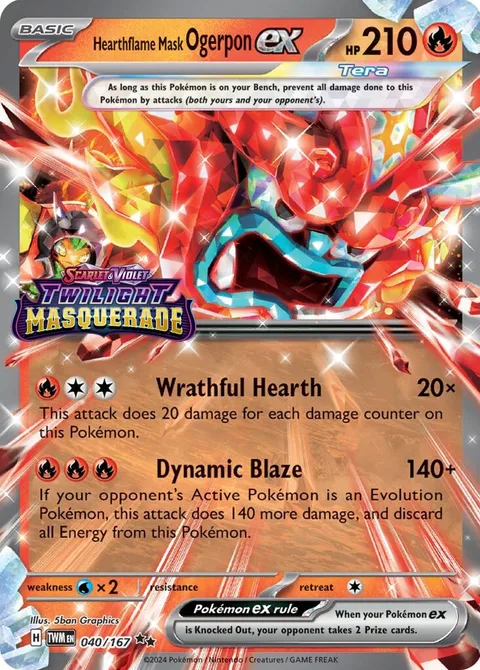 Hearthflame Mask Ogerpon ex [Wrathful Hearth | Dynamic Blaze]