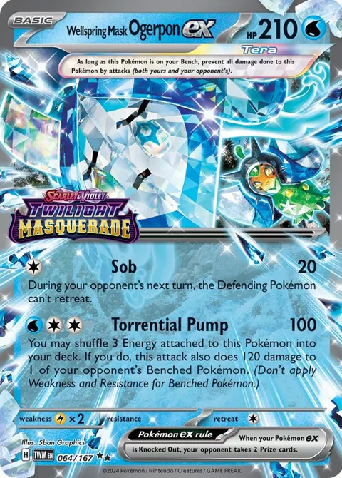 Wellspring Mask Ogerpon ex [Sob | Torrential Pump]
