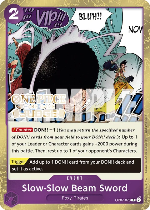 Slow-Slow Beam Sword (OP07-076)