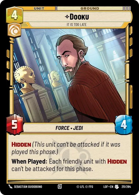 Dooku, It Is Too Late
