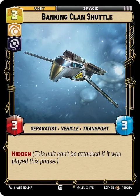 Banking Clan Shuttle