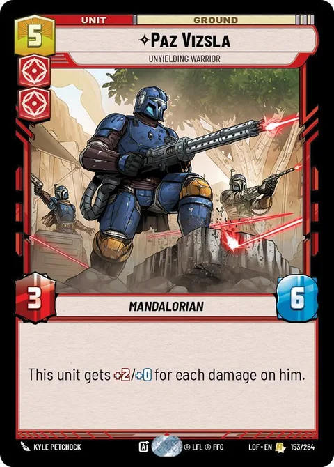 Paz Vizsla, Unyielding Warrior