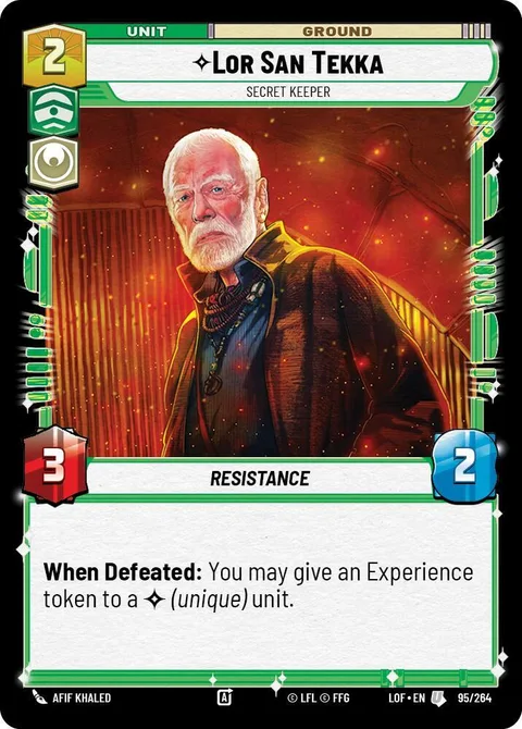 Lor San Tekka, Secret Keeper