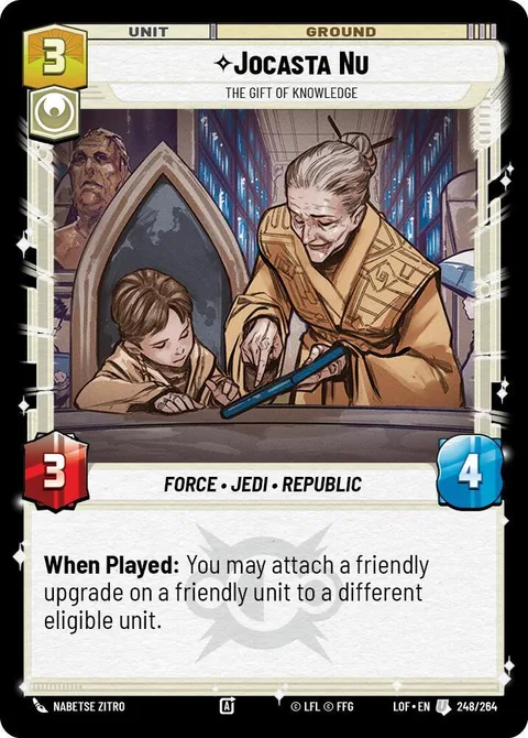 Jocasta Nu, The Gift of Knowledge