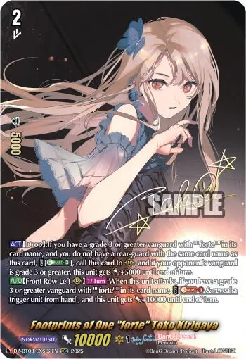 Footprints of One ""forte"" Toko Kirigaya [D-Format]