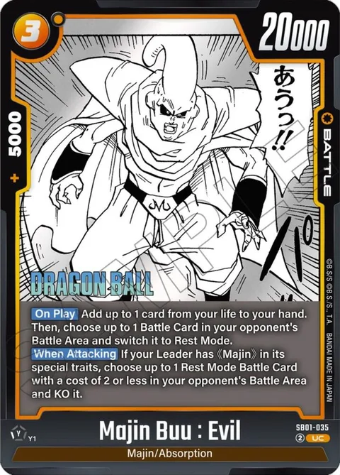Majin Buu : Evil (SB01-035) [Fusion World]