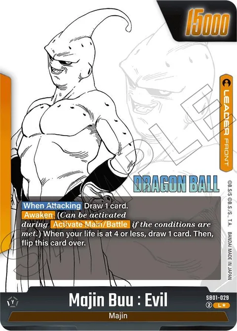 Majin Buu : Evil // Majin Buu : Kid (SB01-029) [Fusion World]