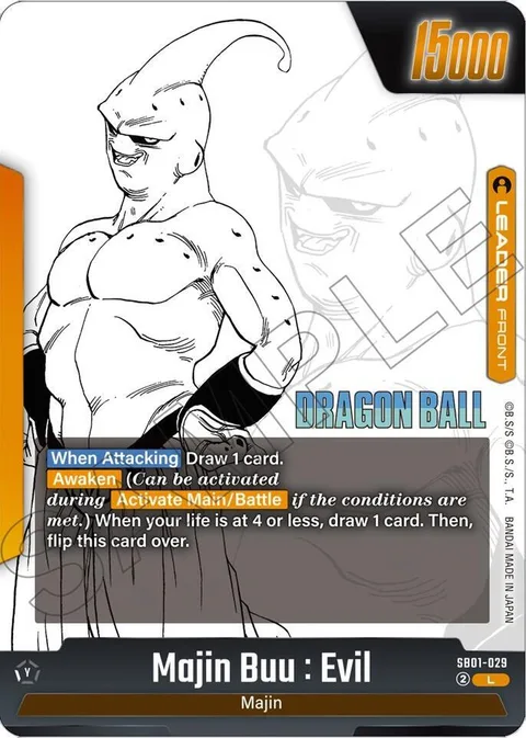 Majin Buu : Evil // Majin Buu : Kid (SB01-029) [Fusion World]