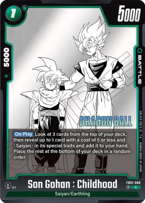 Son Gohan : Childhood (FB01-088) [Fusion World]