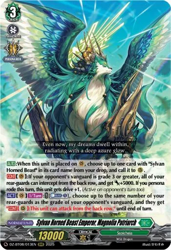 Sylvan Horned Beast Emperor, Magnolia Patriach [D-Format]