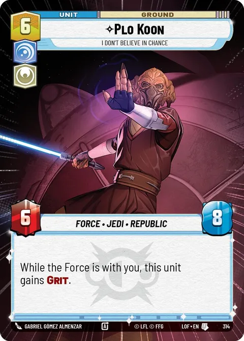 Plo Koon, I Don't Believe in Chance