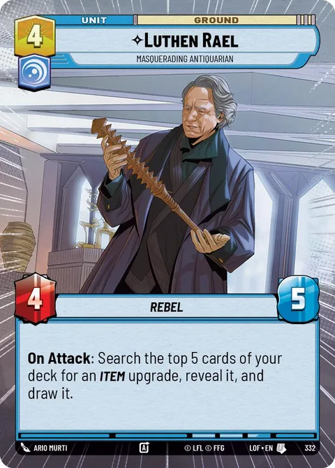 Luthen Rael, Masquerading Antiquarian