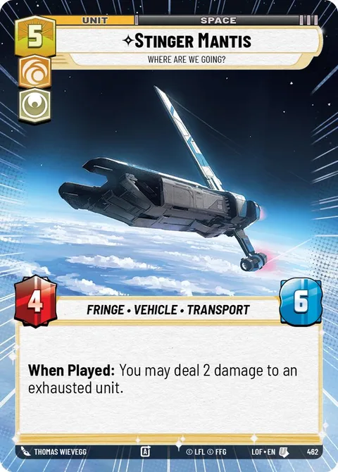 Stinger Mantis, Where Are We Going?