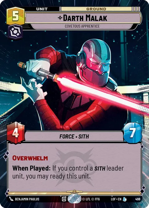Darth Malak, Covetous Apprentice