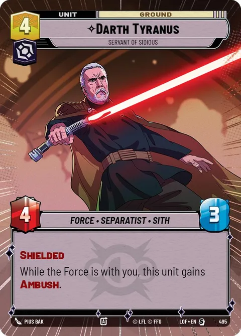 Darth Tyranus, Servant of Sidious