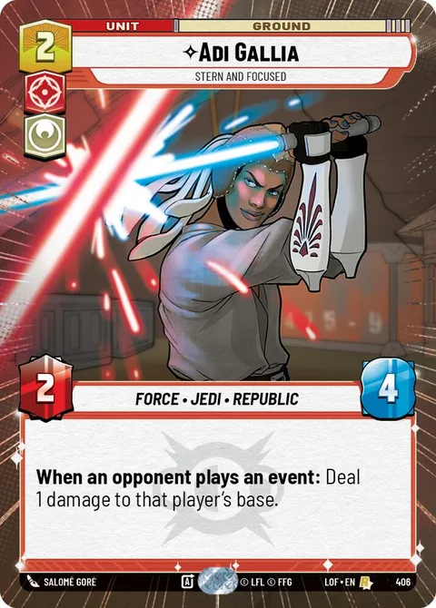 Adi Gallia, Stern and Focused
