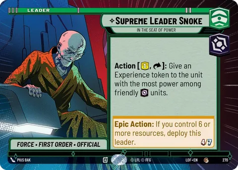Supreme Leader Snoke, In the Seat of Power