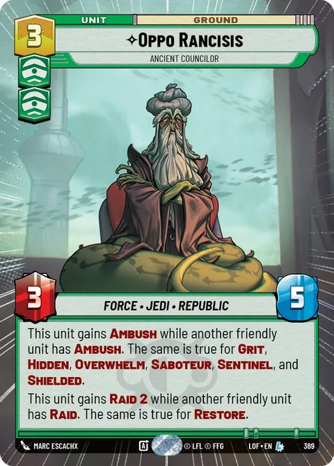 Oppo Rancisis, Ancient Councilor