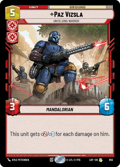 Paz Vizsla, Unyielding Warrior