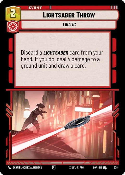 Lightsaber Throw