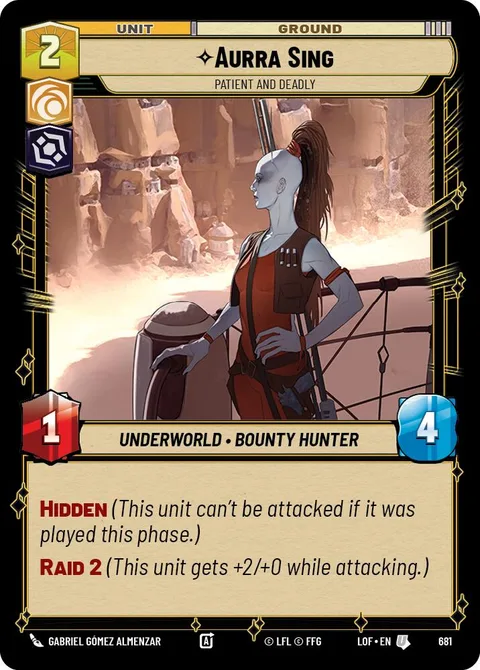 Aurra Sing, Patient and Deadly