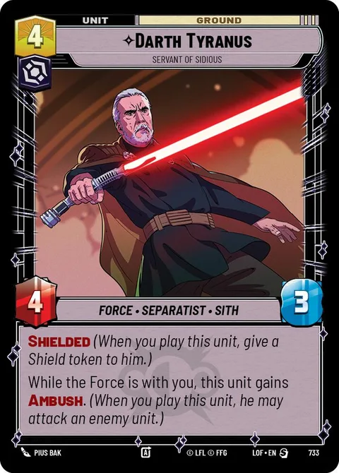 Darth Tyranus, Servant of Sidious