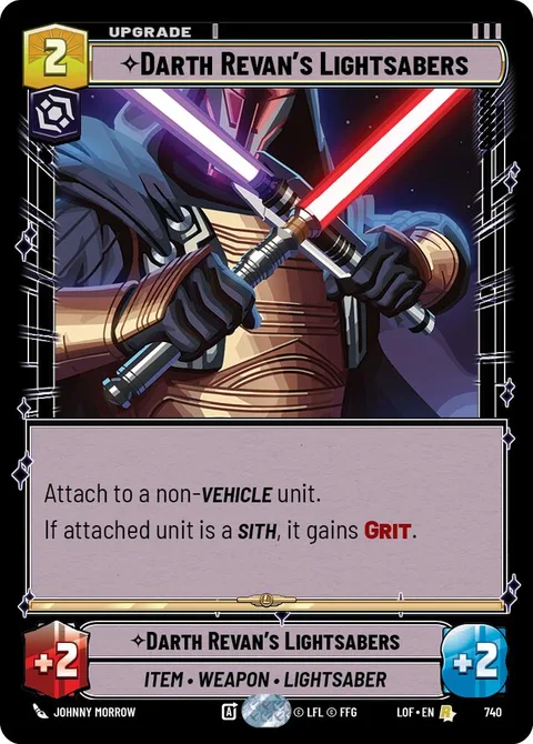 Darth Revan's Lightsabers