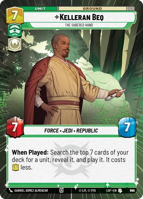 Kelleran Beq, The Sabered Hand