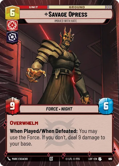 Savage Opress, Imbued With Hate