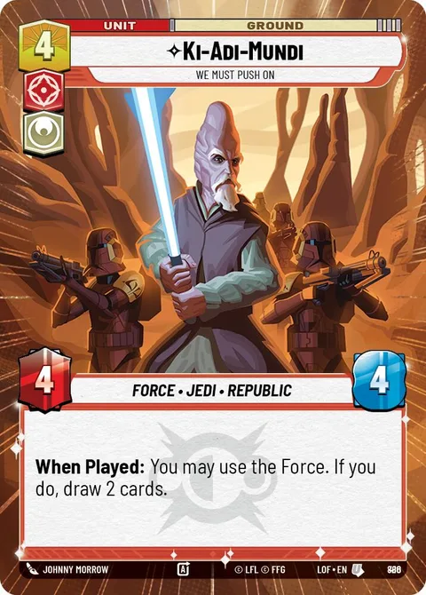 Ki-Adi-Mundi, We Must Push On