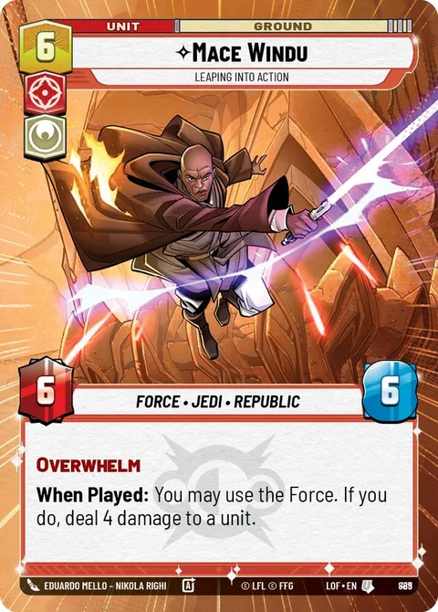 Mace Windu, Leaping into Action