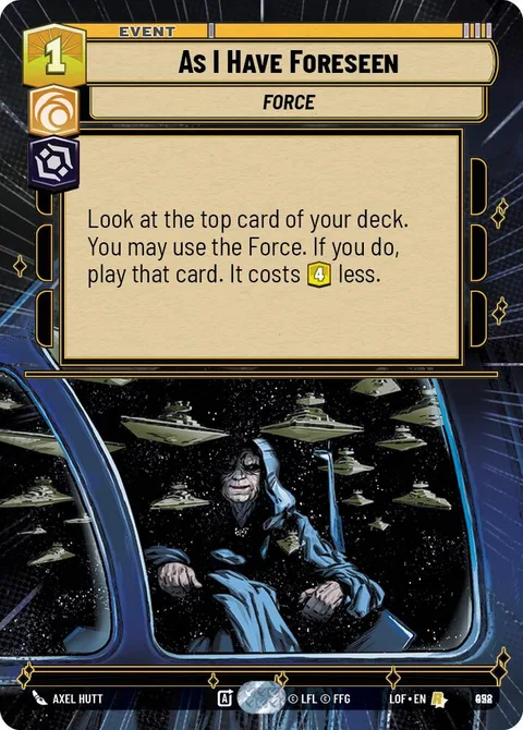 As I Have Foreseen