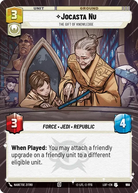 Jocasta Nu, The Gift of Knowledge