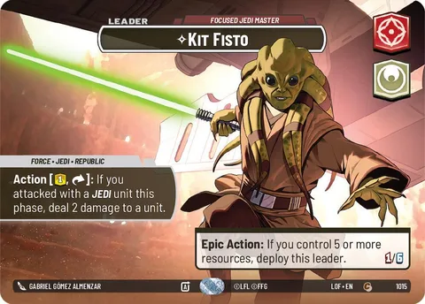 Kit Fisto, Focused Jedi Master