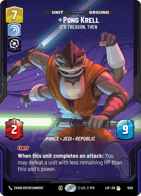 Pong Krell, It's Treason, Then