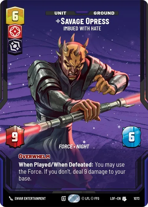 Savage Opress, Imbued With Hate