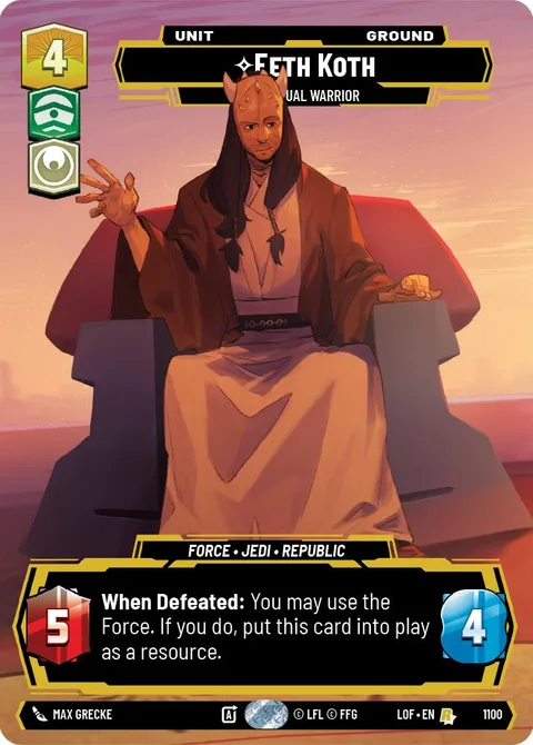 Eeth Koth, Spiritual Warrior