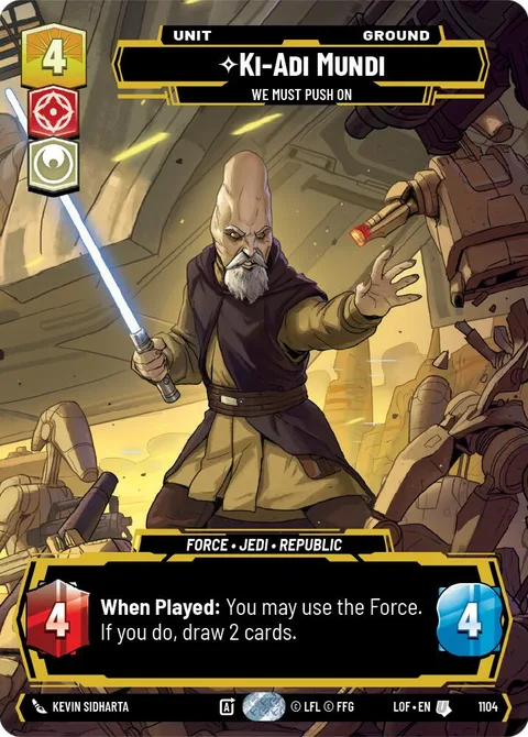 Ki-Adi-Mundi, We Must Push On