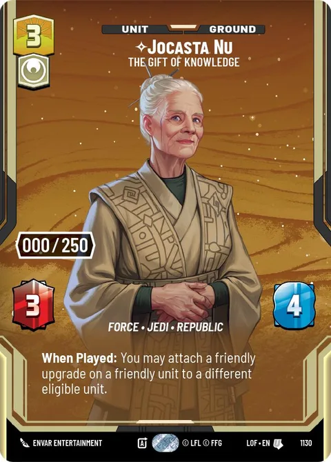 Jocasta Nu, The Gift of Knowledge